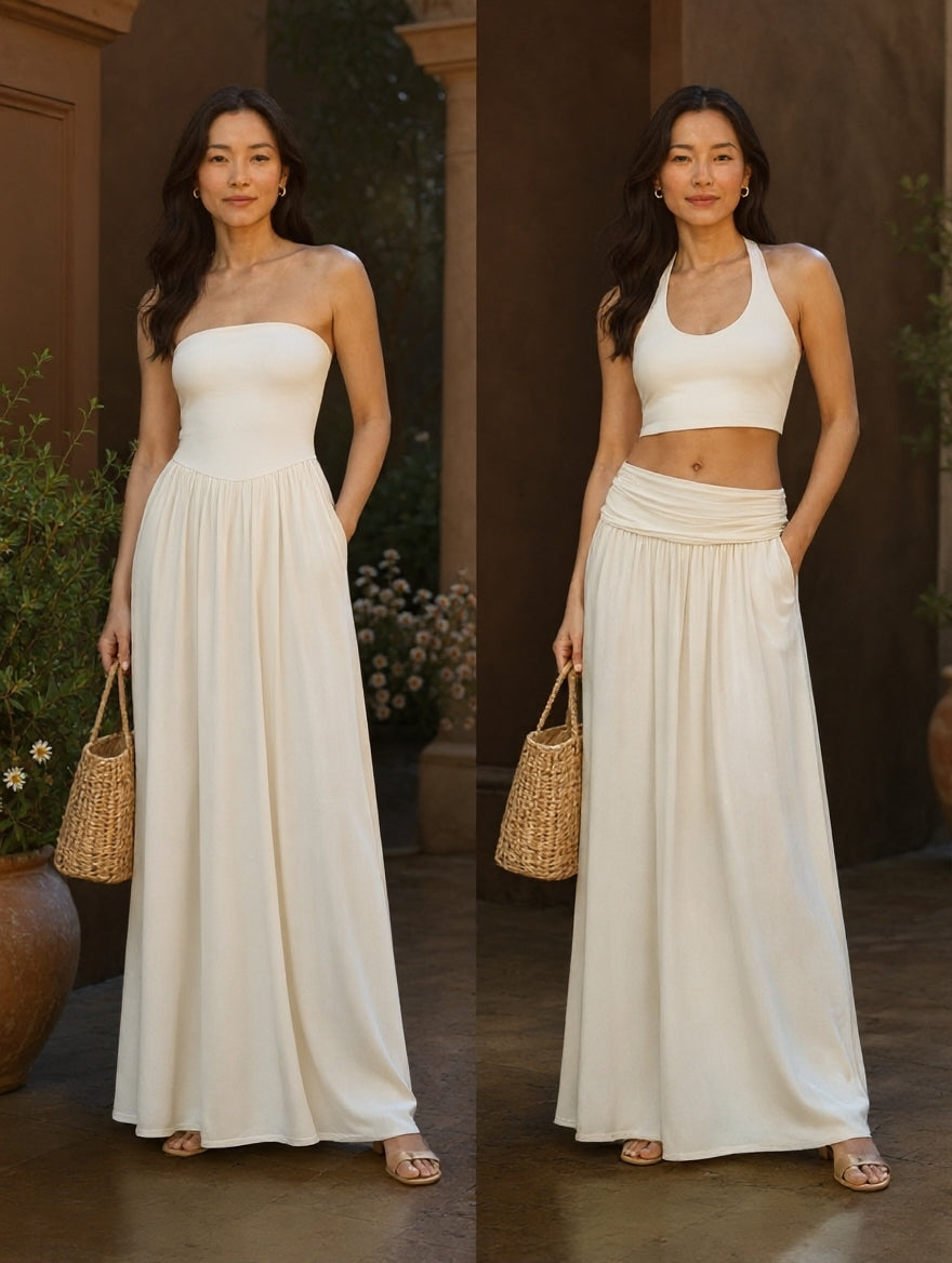 Linda - 2 in 1 Strapless Dress
