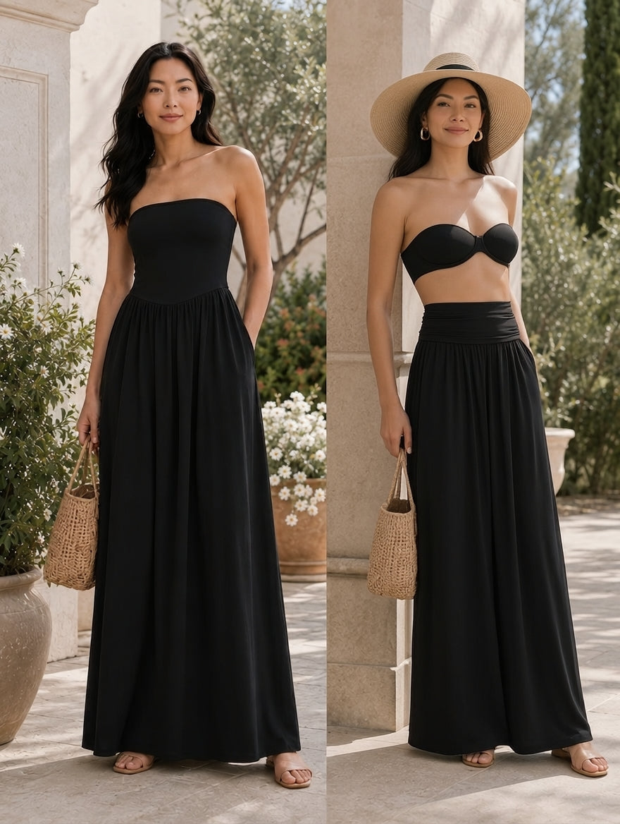 Linda - 2 in 1 Strapless Dress