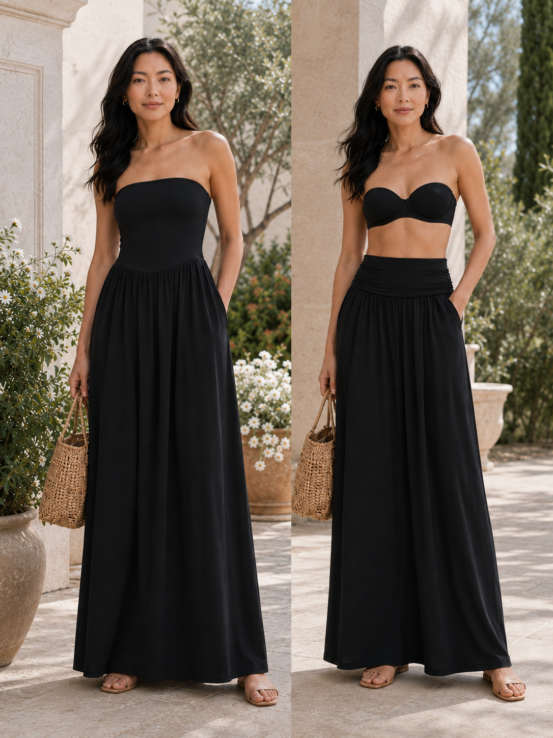 Linda - 2 in 1 Strapless Dress