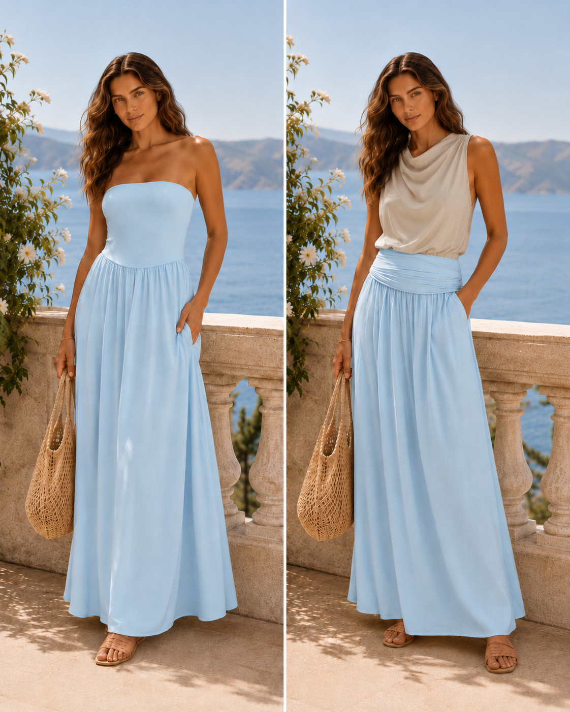 Linda - 2 in 1 Strapless Dress